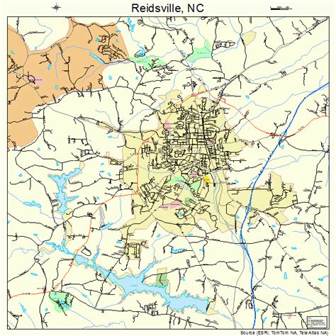 Reidsville North Carolina Street Map 3755900