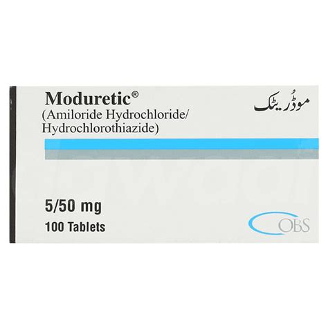 Moduretic 5mg/50mg Tab.— Dawaai - Uses, Side Effect, Price In Pakistan