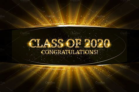 Class of 2020 Congratulations! | Pre-Designed Illustrator Graphics ~ Creative Market