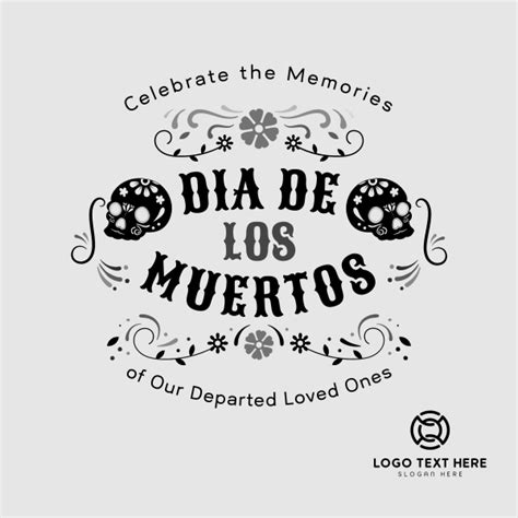 Feliz Dia De Muertos Instagram post | BrandCrowd Instagram post Maker