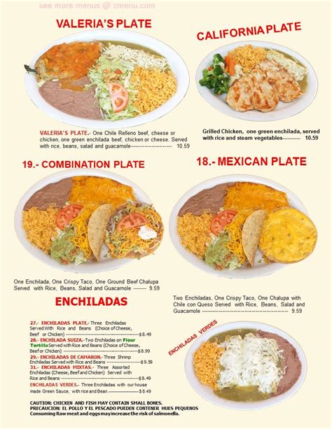 Menu at El Dorado Restaurant, Kingsville