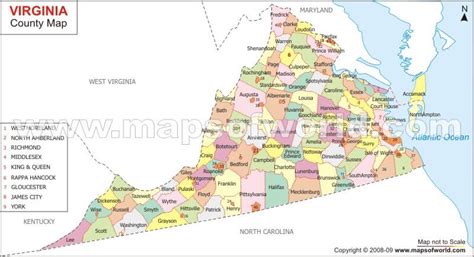 Map Of Virginia Usa With Cities | Kinderzimmer 2018