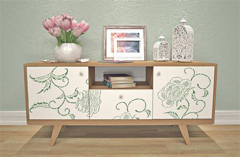 Furniture Floral Stencil - Reusable Stencils With Decorative Flowers – StencilsLAB Wall Stencils