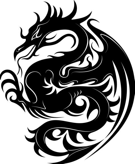 dragon stencil - Google Search | Dragon tattoo, Dragon tattoo designs, Dragon silhouette