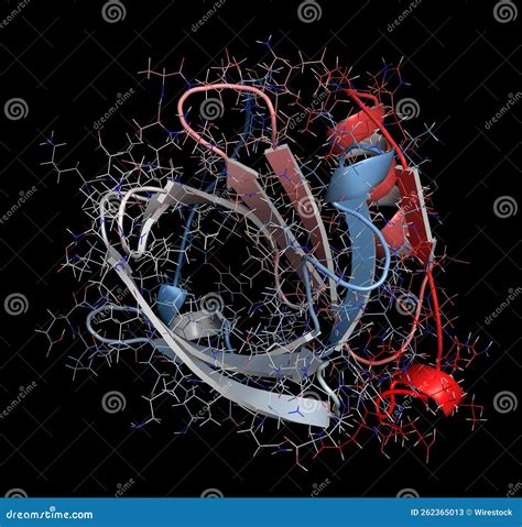 Bovine Beta-lactoglobulin Protein, 3D Structure. Major Whey Prot Stock ...