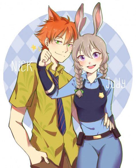 Zootopia - Judy Hopps and Nick Wilde | Dessin animé, Kawaii, Zootopie