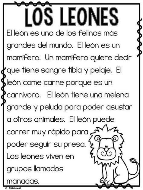 Animales Ejemplo De Texto Informativo Corto Para Niños De Primaria ...