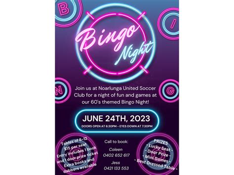 Bingo | Noarlunga United Soccer Club