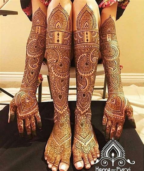 Bridal Leg Mehndi Design - template