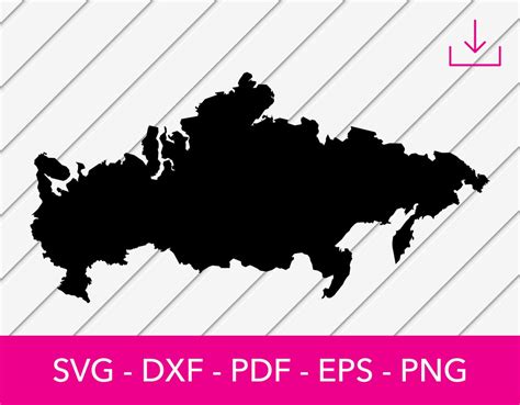 Russia Svg, Map of Russia Svg, Russian Map Svg Sticker, Vector, Decal ...