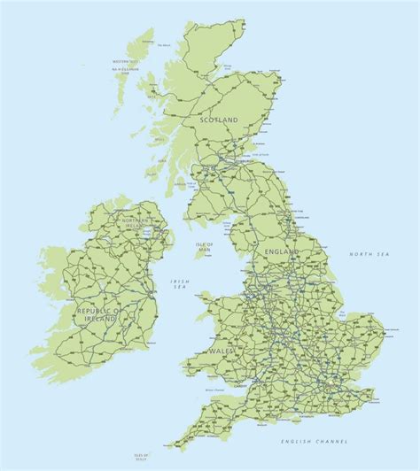 UK highway map