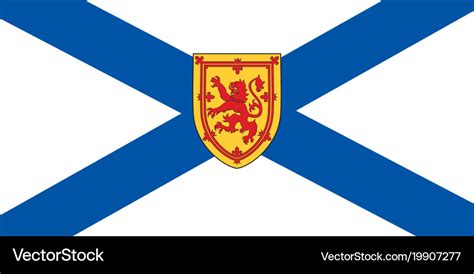 Nova scotia flag Royalty Free Vector Image - VectorStock