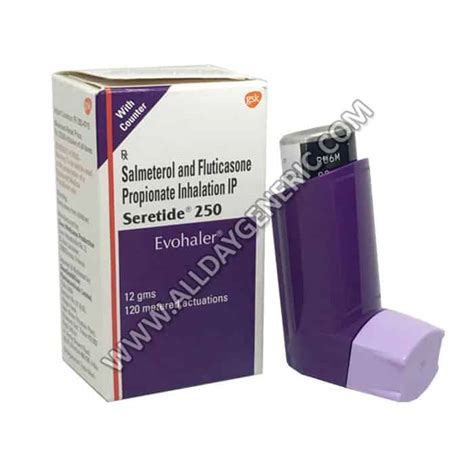 Seretide 250 evohaler price, side effects, dose | Seretide for asthma COPD