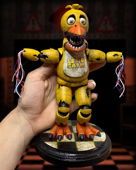 Withered Chica Sculpture FNAF 2 - Etsy