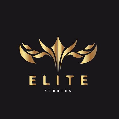 Premium Vector | Elite gold logo, company logo design