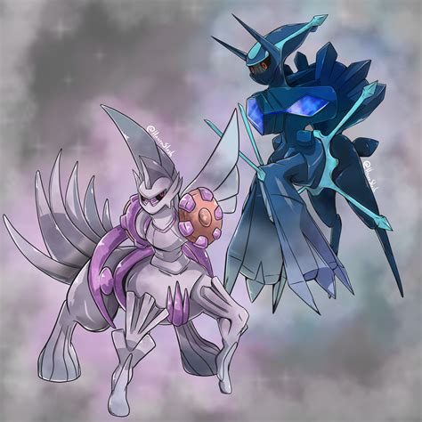 Palkia and Dialga of Hisui by HaiiroSlash on DeviantArt