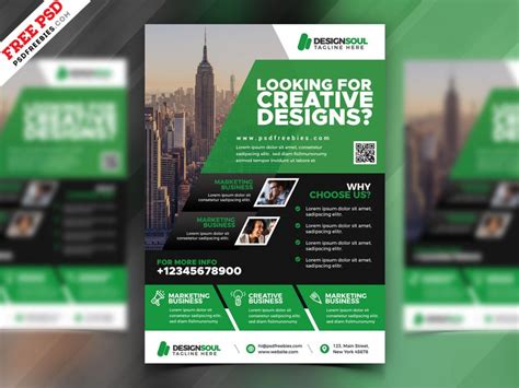 Professional Corporate Flyer Template PSD | PSDFreebies.com