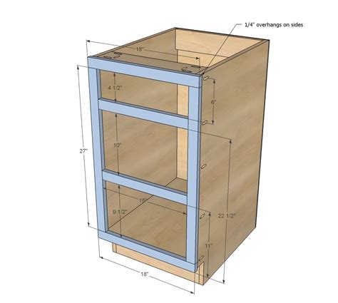 18" Kitchen Cabinet Drawer Base | Ana White