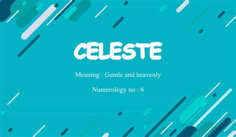 Celeste Name Meaning