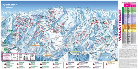 Montgenèvre (Via Lattea) Piste Map / Trail Map