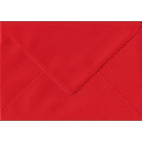 C6/A6 Red Envelopes | Poppy Red | Gummed | 114mm x 162mm