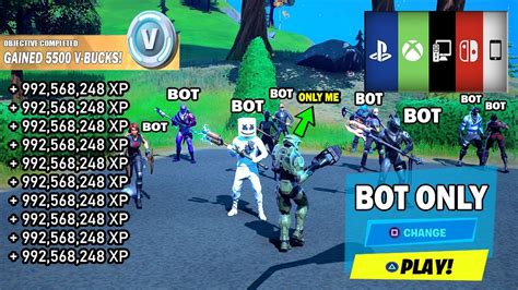 How To Get Into a BOT LOBBIES In Fortnite Chapter 2 Season 5 Full Bots ...