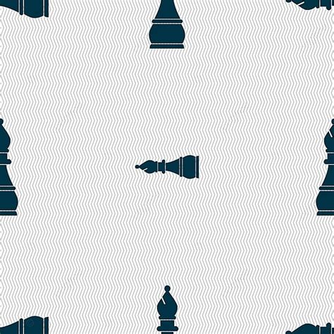 Vectorized Geometric Texture Seamless Pattern Featuring Chess Bishop ...