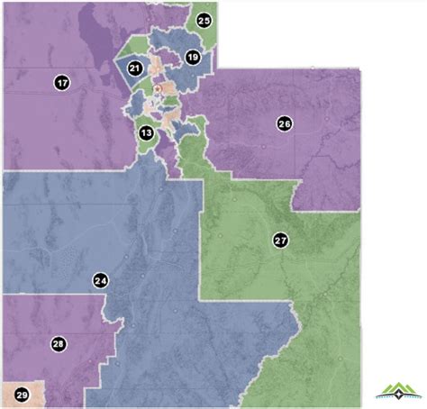 State redistricting information for Utah