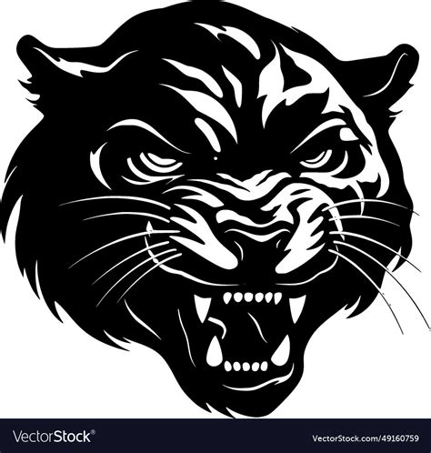 Panther - minimalist and simple silhouette Vector Image