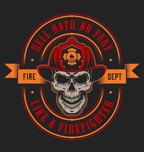 Free Vector | Vintage firefighter colorful label template with fireman ...