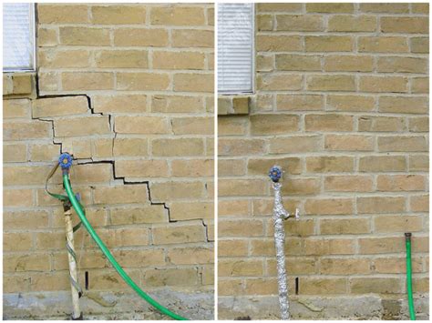 before and after crack repair - Brick Restoration, Inc.