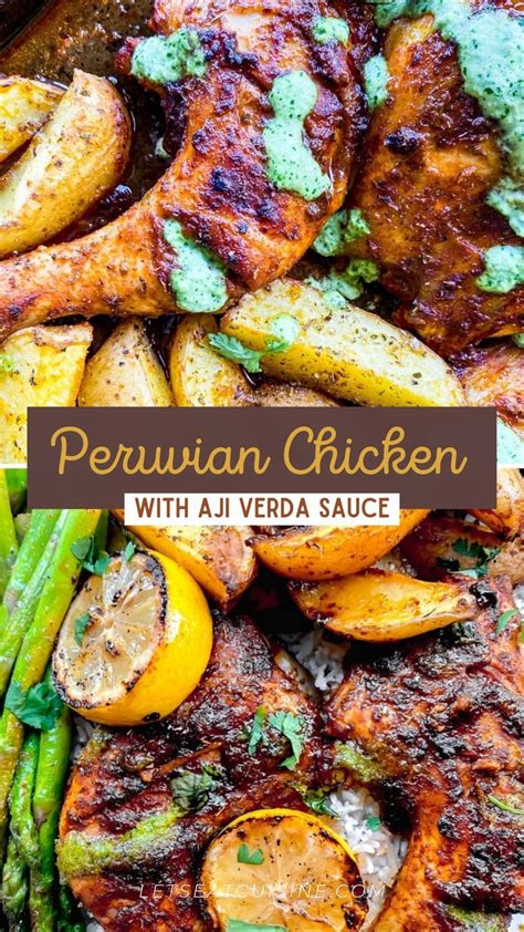 Peruvian Chicken with Aji Verda Sauce (Whole Chicken) - Let's Eat Cuisine % | Oppskrift