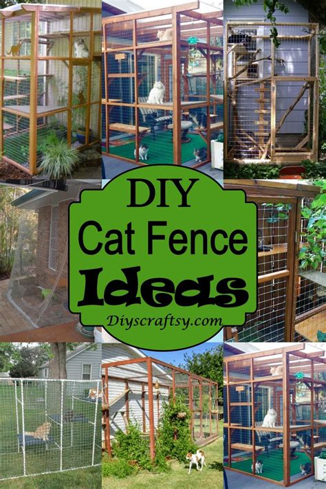 DIY Cat Fence Ideas 1 | Outdoor cat enclosure, Outdoor cat house, Cat fence