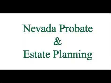 Finding a Nevada Probate & Estate Planning Attorney - YouTube