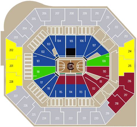 Colonial Life Arena Seat Map - Sunday River Trail Map