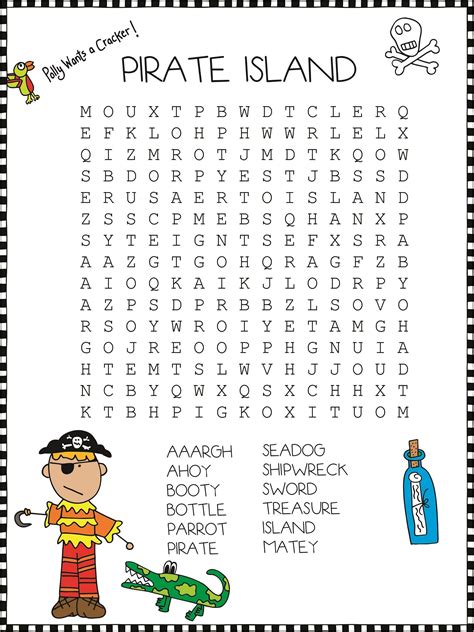 Talk Like A Pirate Word Scramble - That Bald Chick® - Word Search Printable