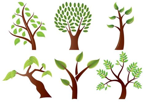 Stylized Trees Vector Pack - Download Free Vector Art, Stock Graphics & Images