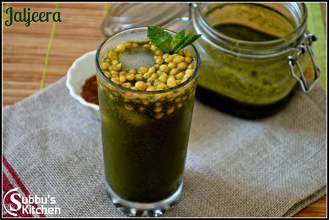 Jal-Jeera | Jal Jeera (Cumin-Mint Flavoured Indian Lemonade) - Subbus Kitchen