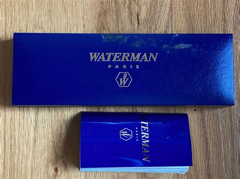 Waterman Ballpoint Pen in Black with Gold Trim, Engraved Appears To Be ...