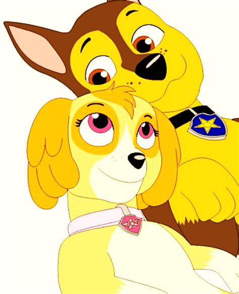 Chase and Skye - PAW Patrol Fan Art (39979539) - Fanpop