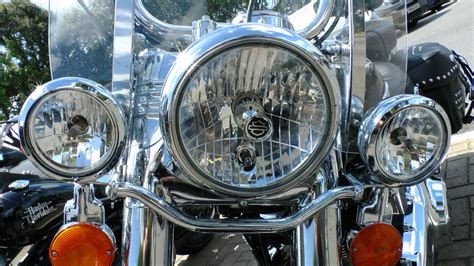 Harley Davidson Front Lights Free Stock Photo - Public Domain Pictures