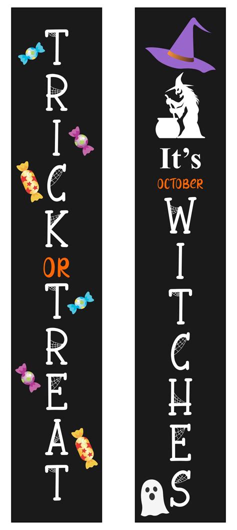 Halloween Door Sign - 15 Free PDF Printables | Printablee