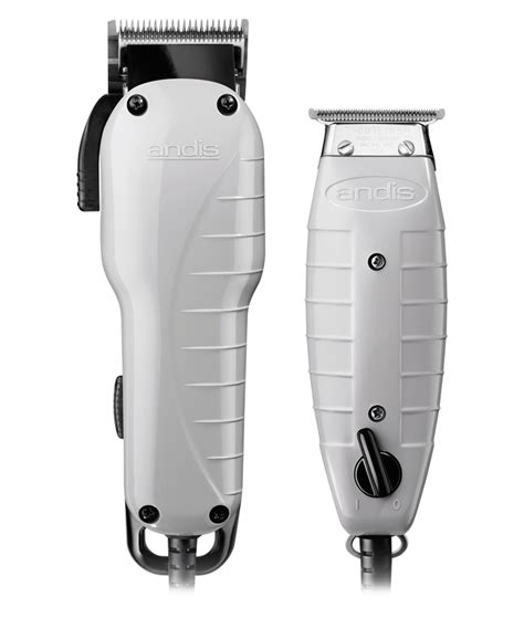 Andis Barber Combo Adjustable Blade Corded Clipper & Corded T-Outliner ...