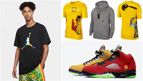 Air Jordan 5 What The Shirts Clothing Outfits | SneakerFits.com