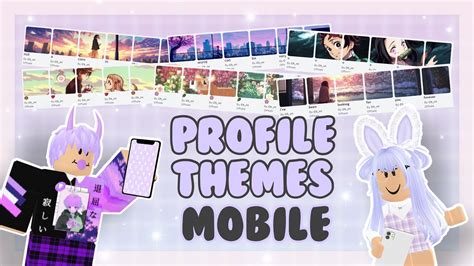 How to Make ROBLOX Profile Themes on Mobile || Easy Tutorial! (2021 ...