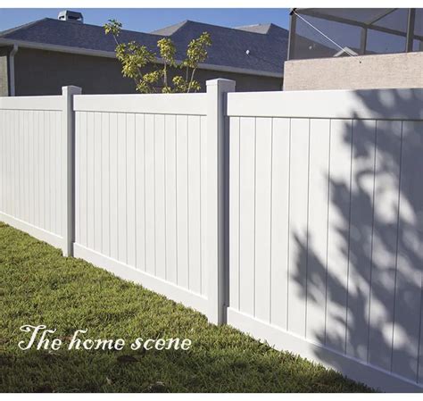 White Plastic Pvc Vinyl Privacy Fence Panels - Buy White Fence Panels,White Full Fence,White ...