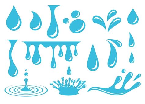 Clipart Of Splashing Water Drop