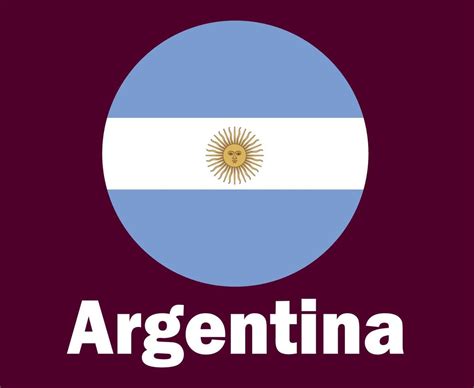 Argentina Flag With Names Symbol Design Latin America football Final ...