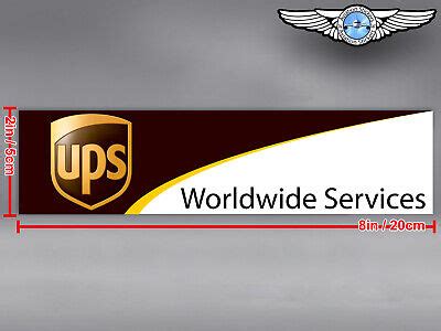 UPS UNITED PARCEL SERVICE RECTANGULAR LOGO DECAL / STICKER | eBay