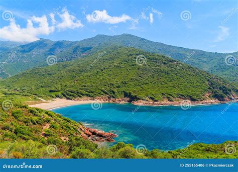 Beautiful Secluded Beach with Azure Sea Water Near Girolata Bay ...